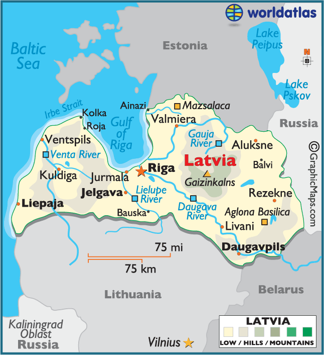 Latvia Map - Ferreting Out the Fun