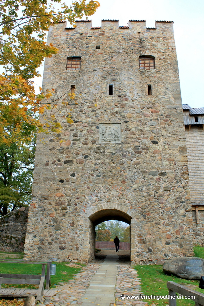 Medieval castle ruins in Sigulda, Latvia