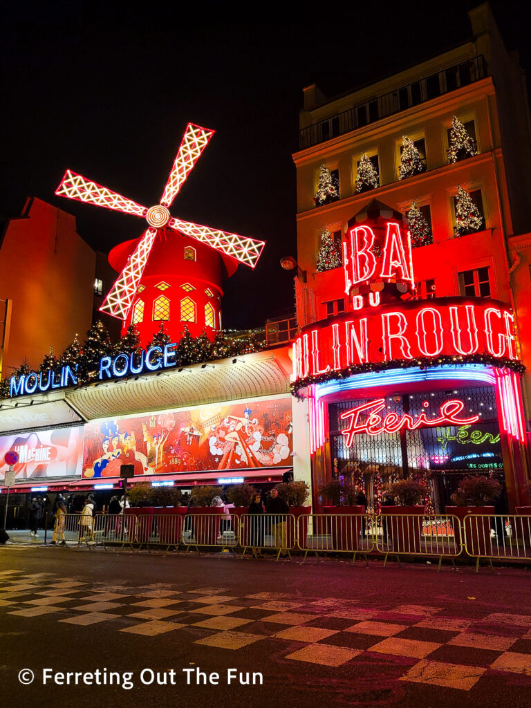 Watching a cabaret performance at the Moulin Rouge is one of the most unique things to do in Paris