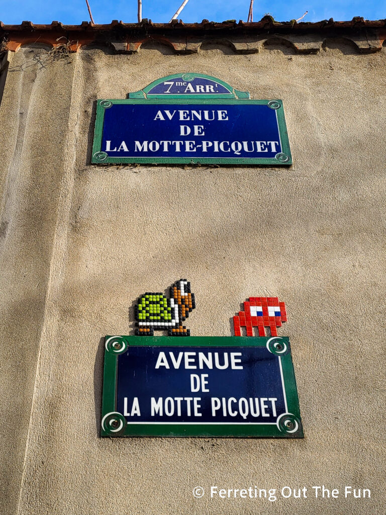 Paris Space Invaders Mario bad guys