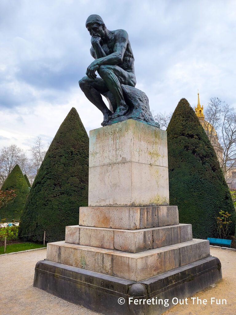 The Thinker original sculpture in Paris