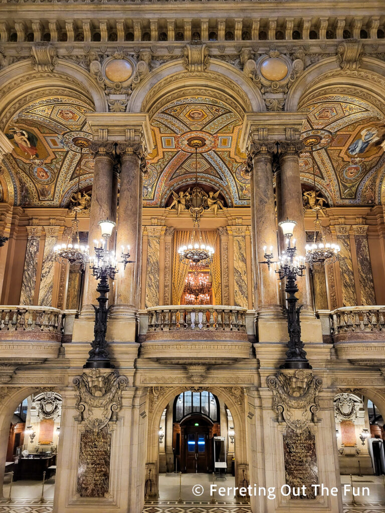 Beautiful interior of Paris Opera House