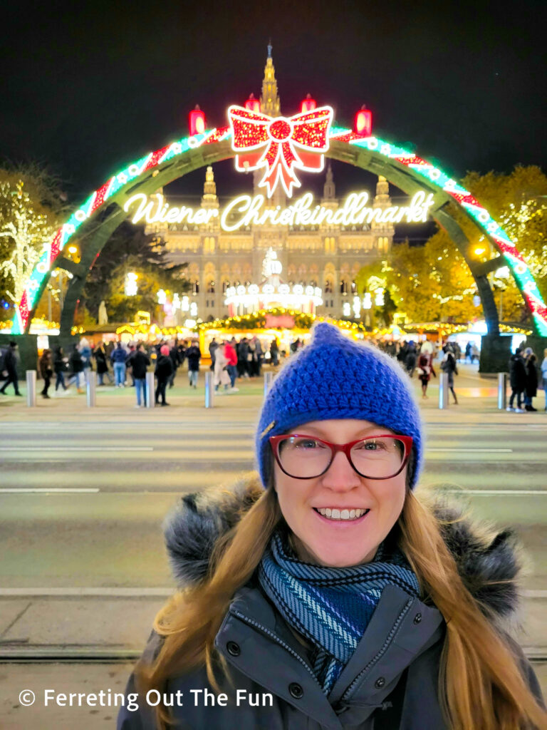 Bundled up at the Vienna Christmas Market