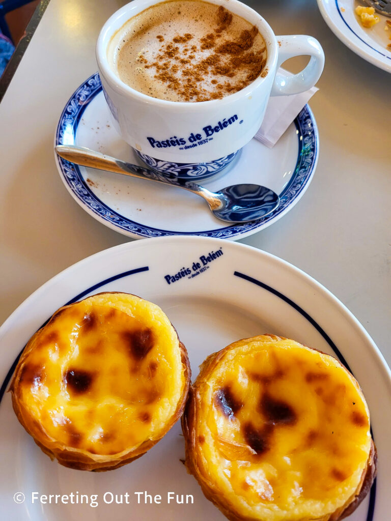 Pasteis de Belem, the best egg custard tarts in Lisbon