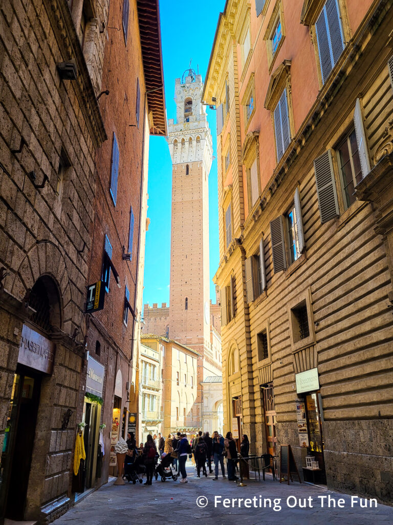 Torre del Mangia in Siena Italy