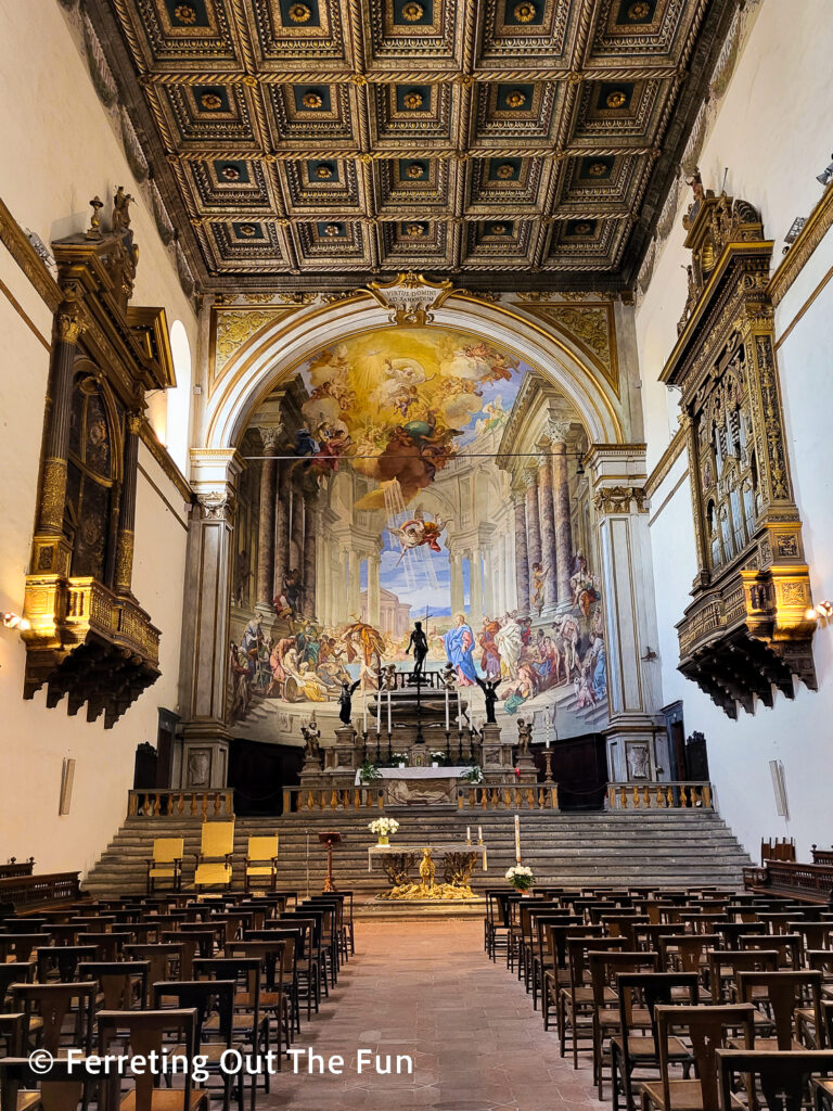 Santa Maria della Scala Hospital church of the SS. Annunziata in Siena Italy