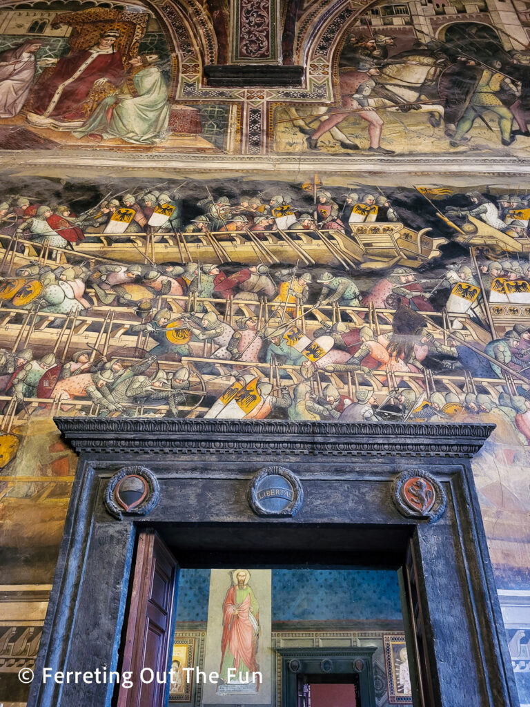 Museo Civico frescos in Siena Italy