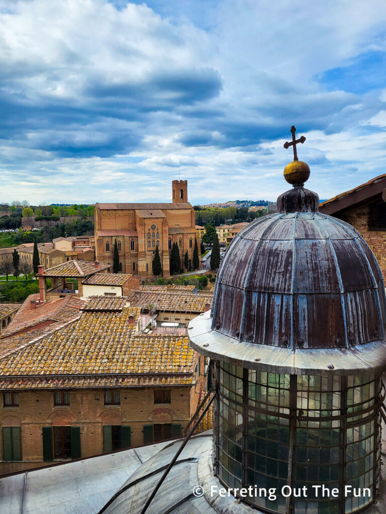 View from the Siena Cathedral rooftop tour, the Gate of Heaven
