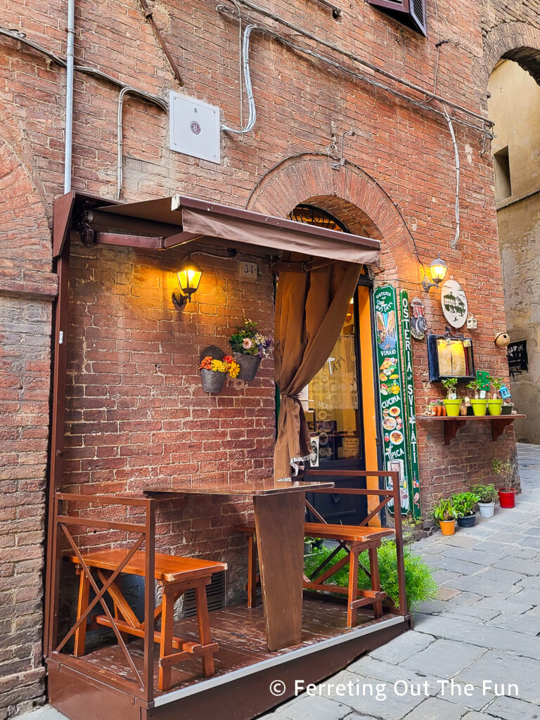 Osteria degli Svitati is one of the best restaurants in Siena