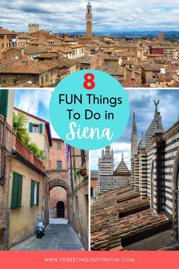 Detailed travel guide for Siena Italy with the top attractions to see in one or two days