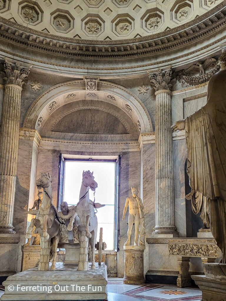Ancient Roman sculptures in The Vatican museum