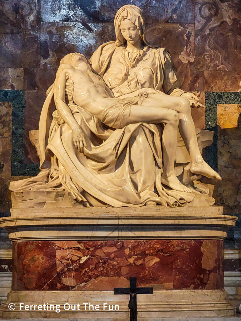 Michelangelo's Pieta in St Peter's Basilica, Vatican City