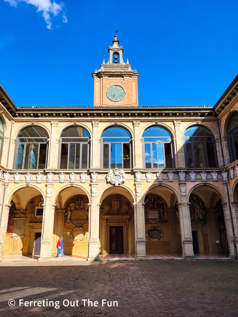 Palazzo dell'Archiginnasio, the historic campus of Bologna University