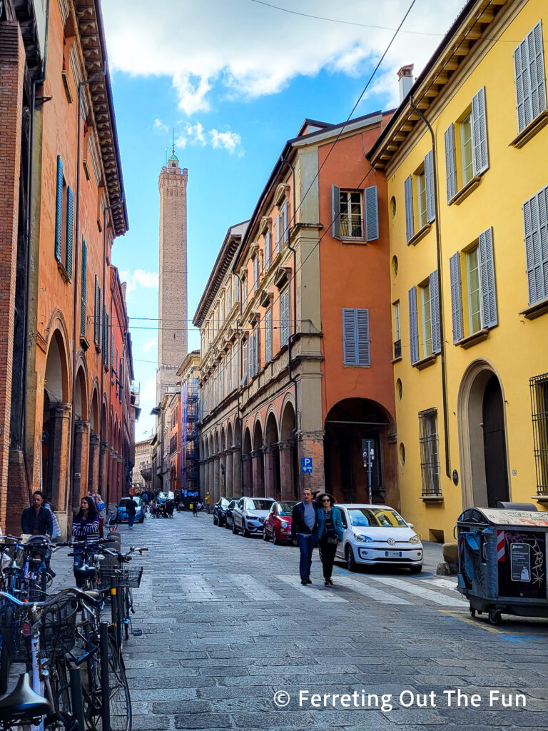 Bologna Italy is famous for its medieval towers