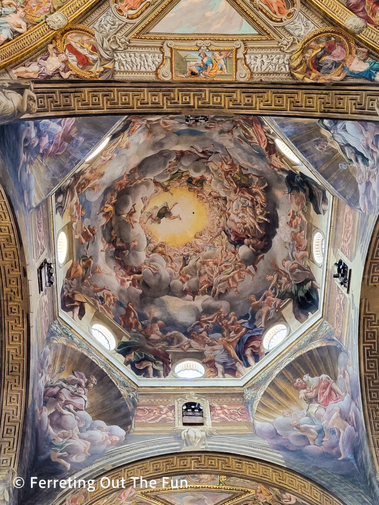 Correggio dome fresco in Parma Cathedral, Italy