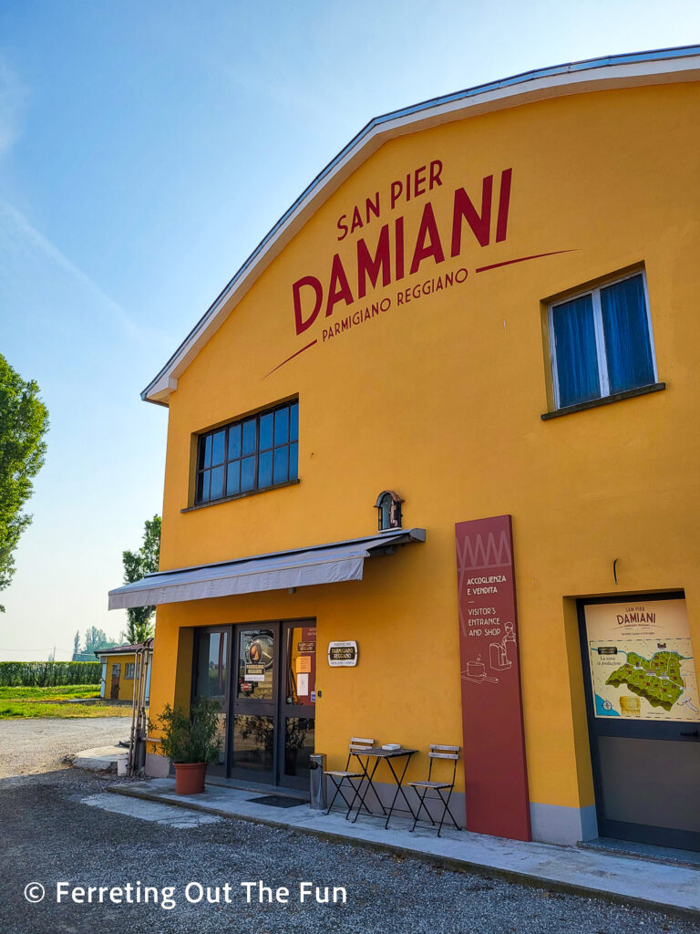 San Pier Damiani Dairy and Parmesan Cheese Factory in Parma Italy