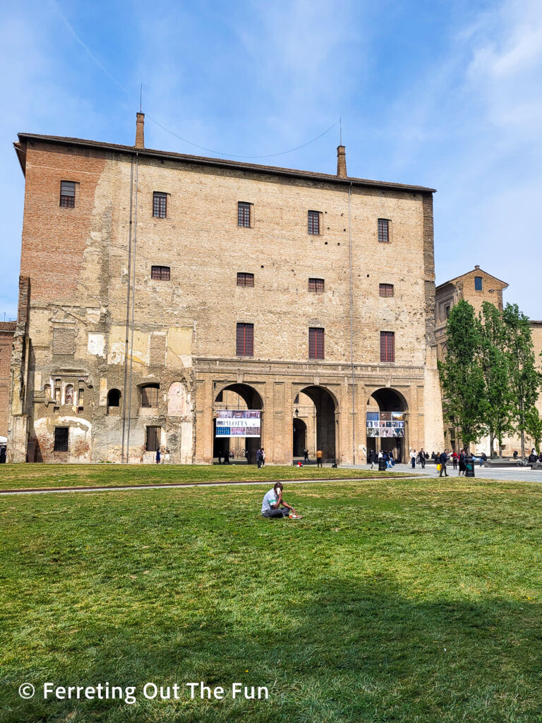 Palazzo della Pilotta, a complex of museums inside a former palace in Parma Italy