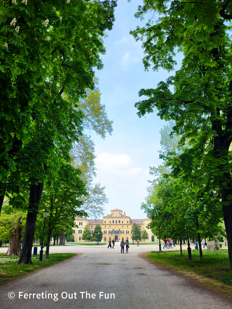 Parco Ducale, a public park in Parma Italy that once belonged to the royal duchy