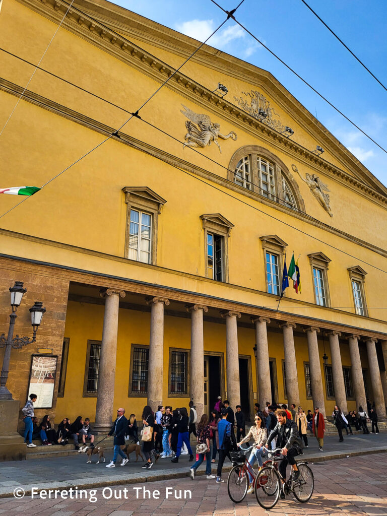 Teatro Regio, the opera house of Parma Italy