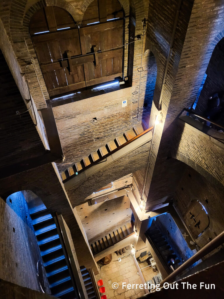 Modena Cathedral Tower climb - 200 steps to the top!