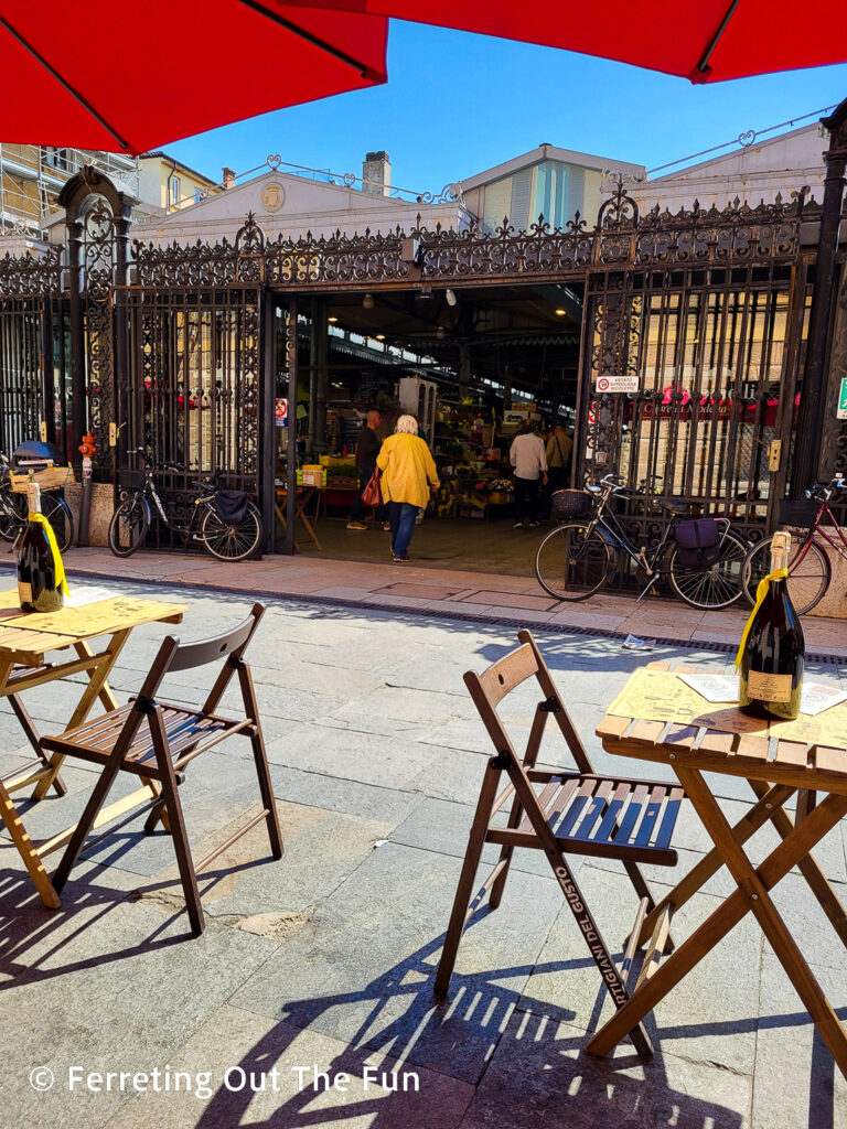 Mercato Storico Albinelli, the famous covered market of Modena, Italy