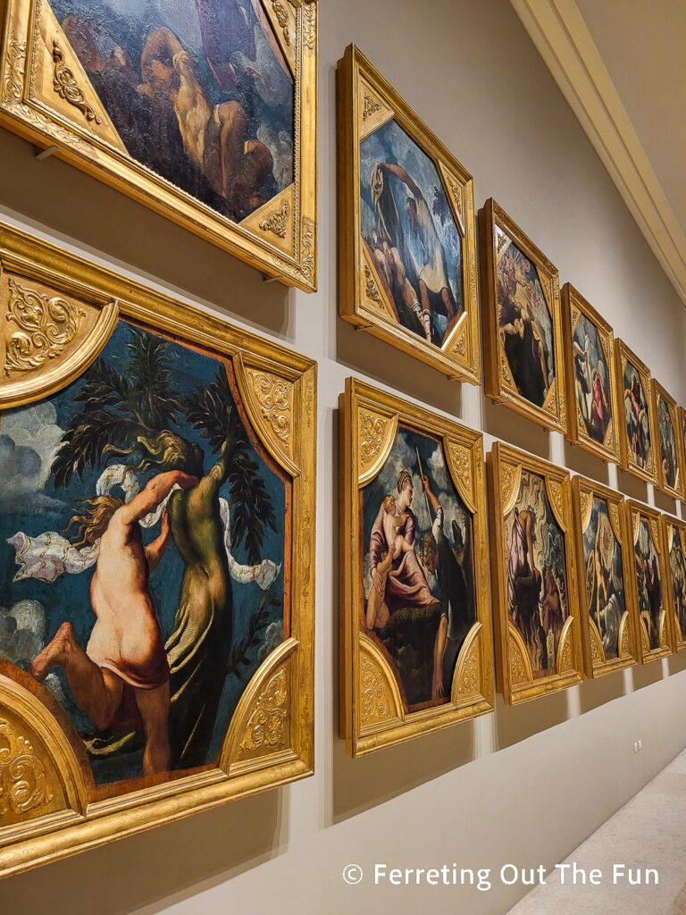 Ovid's Metamorphosis by Tintoretto, a series of 14 paintings in the Galleria Estense in Modena Italy