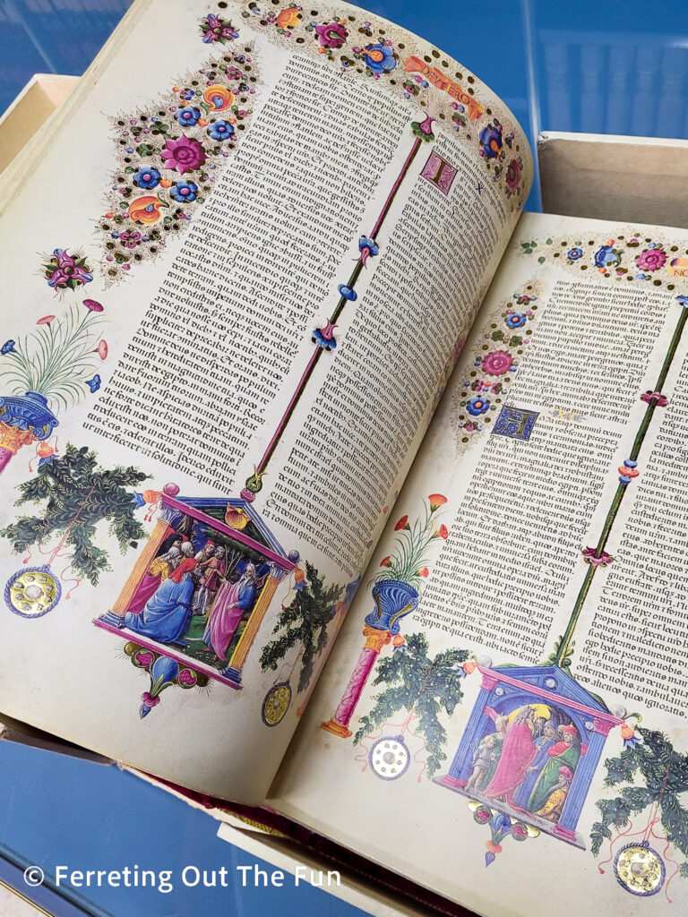 Bible of Borso d’Este, a 15th-century illuminated manuscript that's considered among the best examples of its kind. Biblioteca Estense in Modena, Italy.