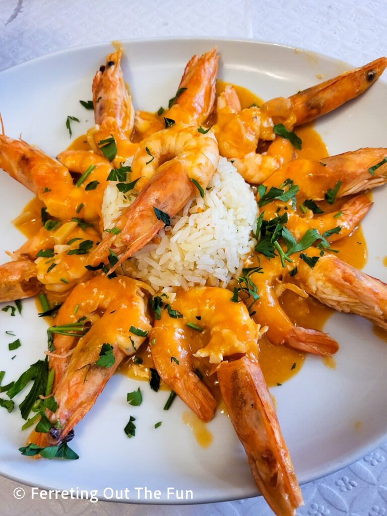 Succulent Portuguese prawns in Nazare