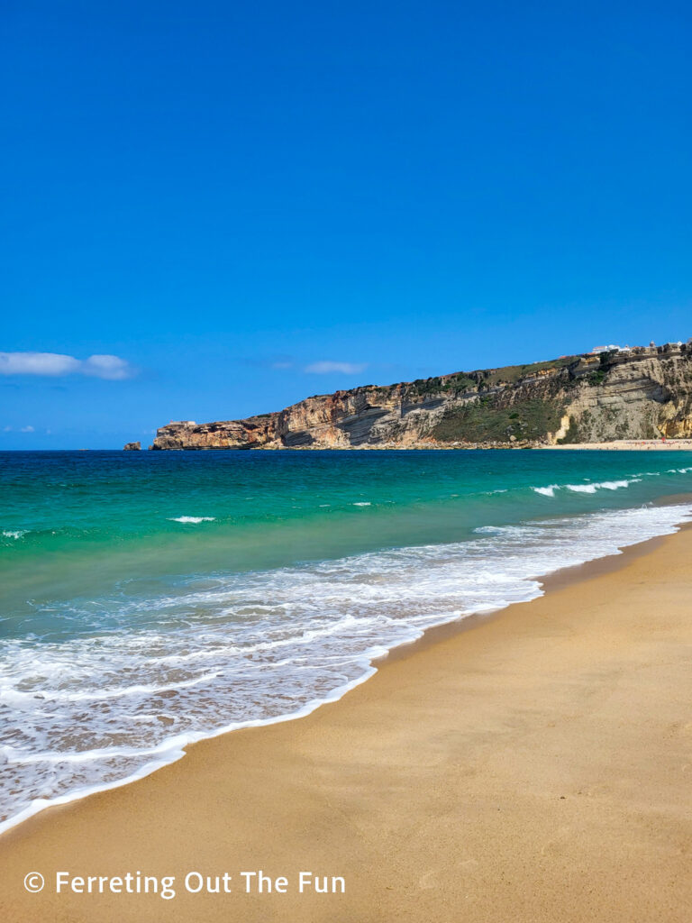 A beautiful beach in Nazare Portugal