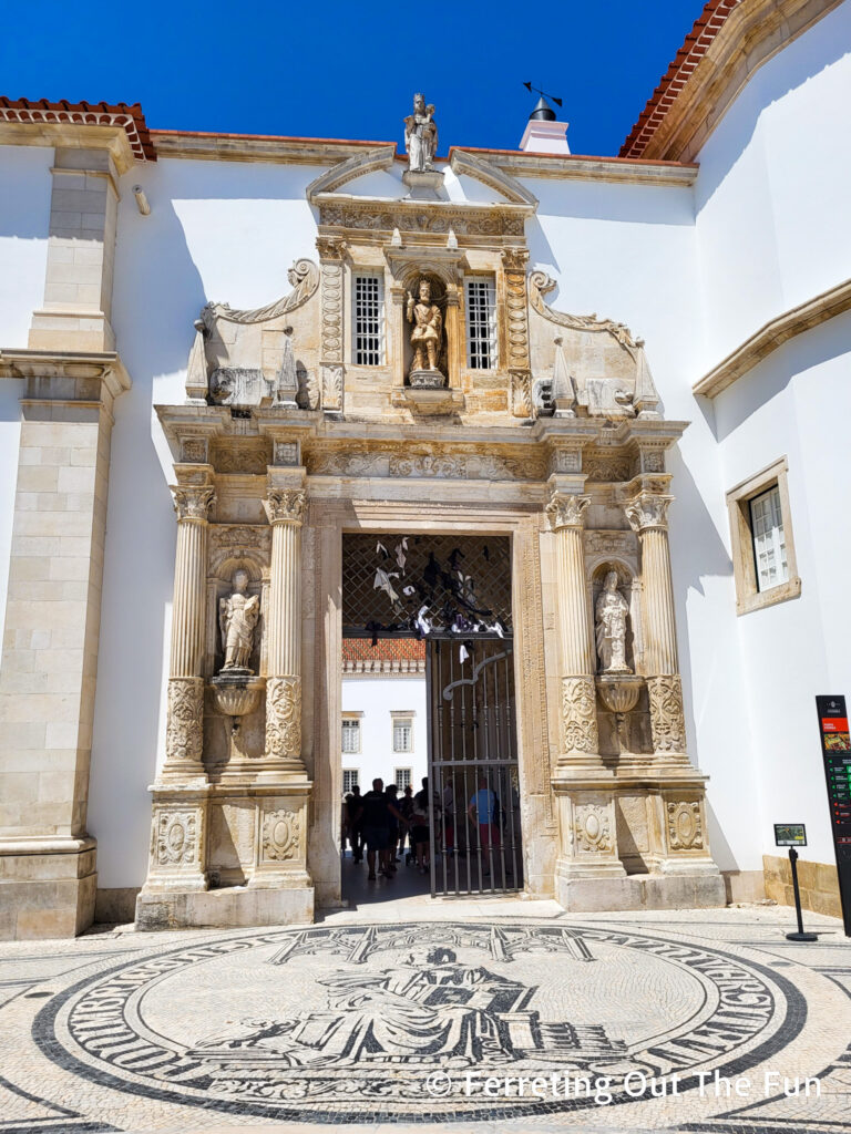 Grand entrance to the University of Coimbra