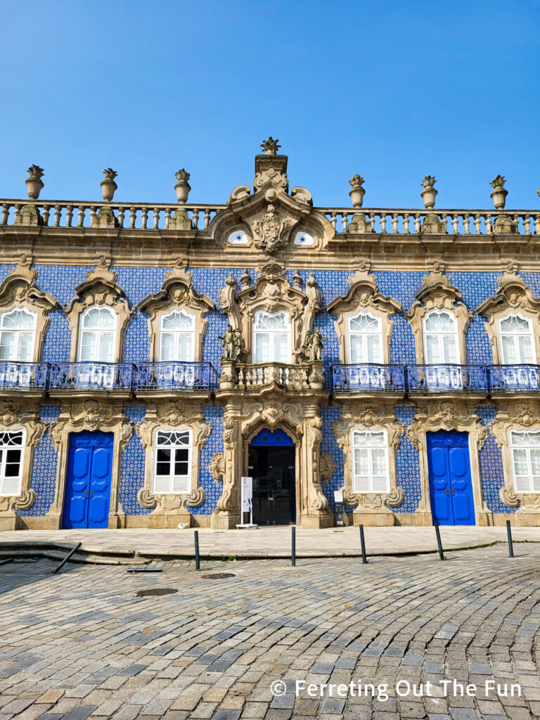 Whimsical tile covered Palacio do Raio in Braga Portugal