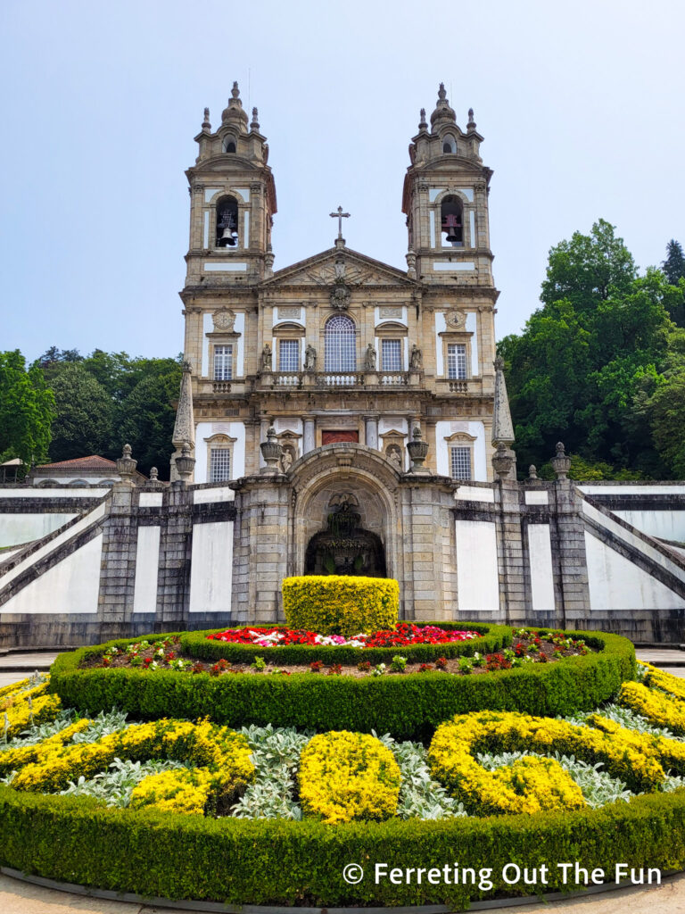 Sanctuary of Bom Jesus do Monte in Portugal, an important pilgrimage site for Christians on Pentecost