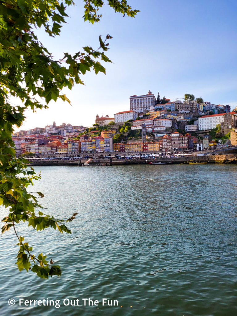 A sunset stroll along the Douro River in Porto, Portugal