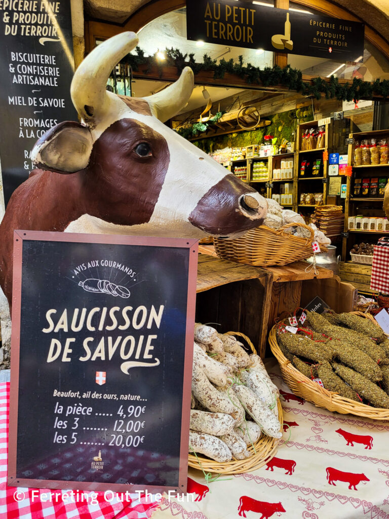 Saucisson de Savoie en Annecy France