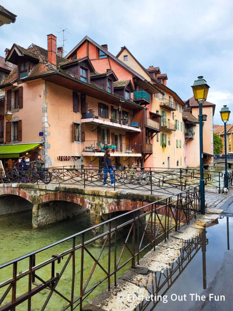 Annecy, France is nicknamed the Venice of the Alps thanks to its canals and bridges