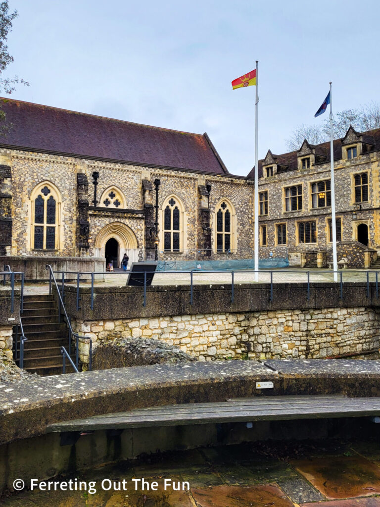 The Great Hall is all that remains of the 11th century Winchester Castle