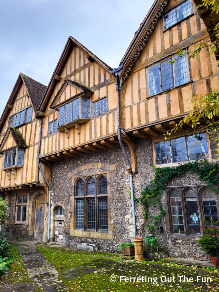 Medieval buildings on the site of Old Minster church of Winchester