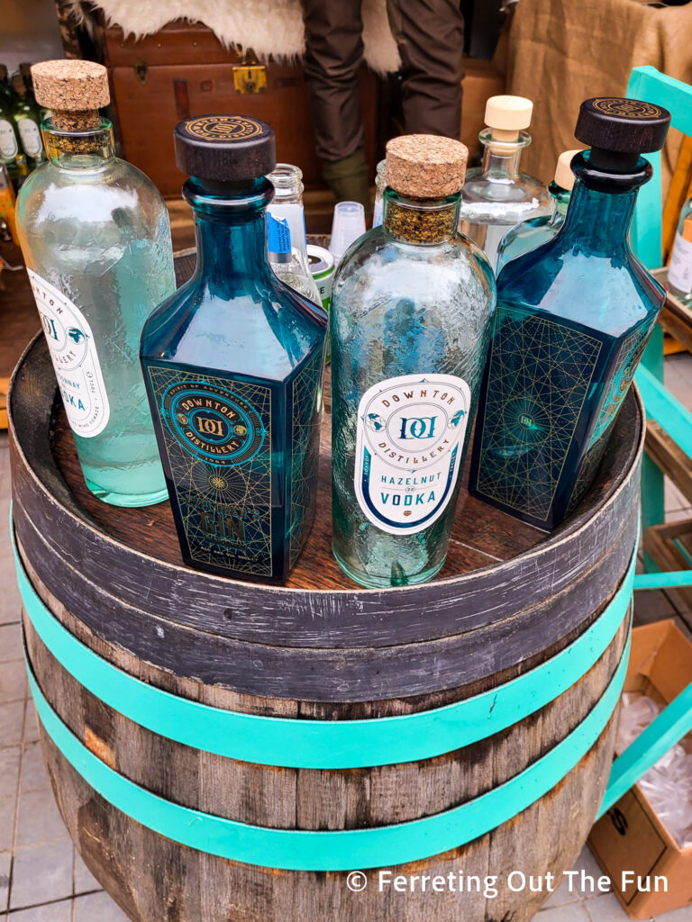 Downtown Distillery spirits tasting at Winchester Christmas Market