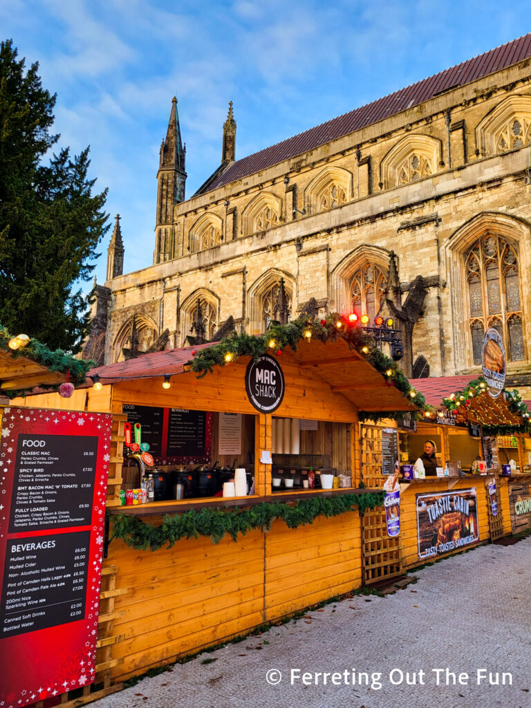 Winchester Christmas Market food stalls